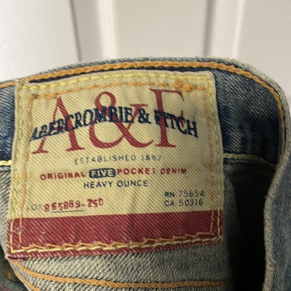 Abercrombie and fitch vintage men’s jeans w32 l30 low rise - Picture 10 of 11